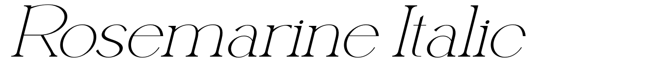 Rosemarine Italic